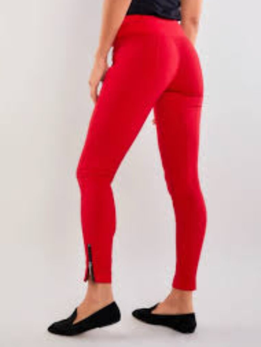 Anatomie Winter Allie Travel Women's S Zip Ankle Stretch Slim Pullon Red Pants